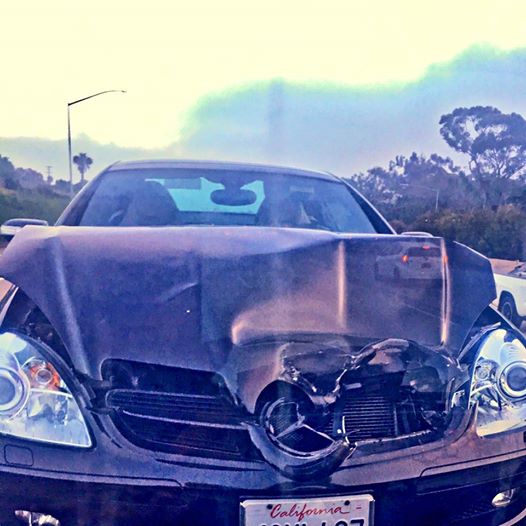My beautiful car is not so beautiful any longer. car